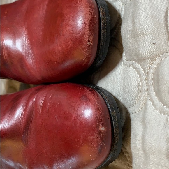 Salvatore Ferragamo tall burgundy boots 6.5AA - Picture 4 of 8